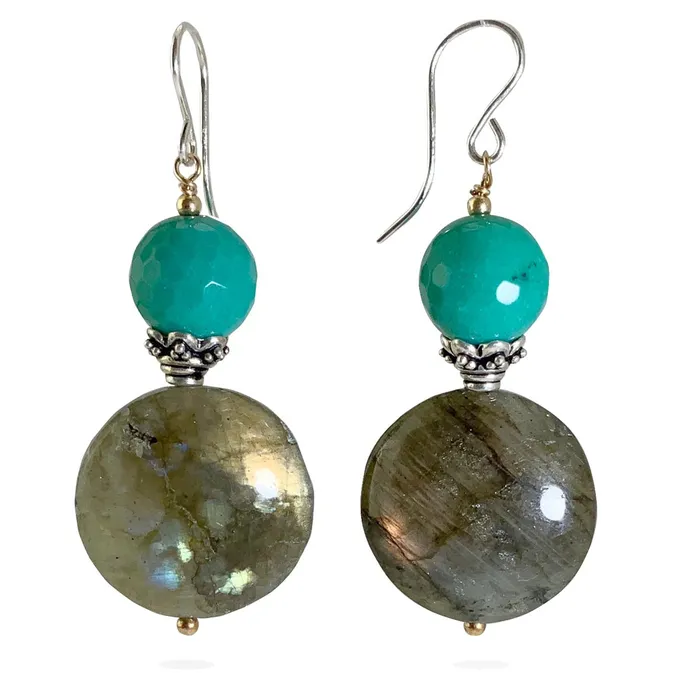 Elisa Ilana Earrings Labradorite Jasper Earrings