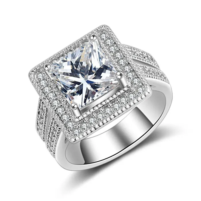 Engagement SquareShape Ring for Women sparklingselections Rings