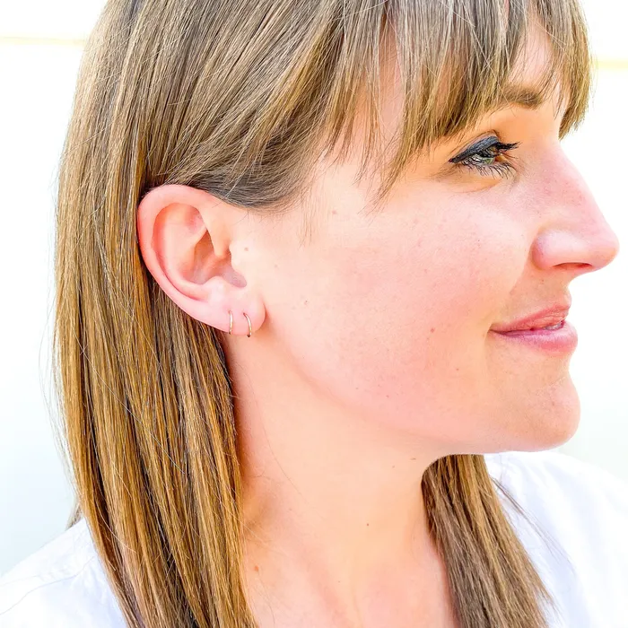 Faux Twist Hoop Earrings Hoops By Hand Earrings Faux Twist Hoop Earrings Hoops By Hand Earrings