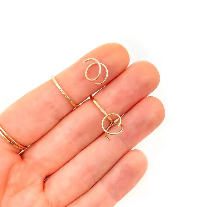 Faux Twist Hoop Earrings Hoops By Hand Earrings Faux Twist Hoop Earrings Hoops By Hand Earrings