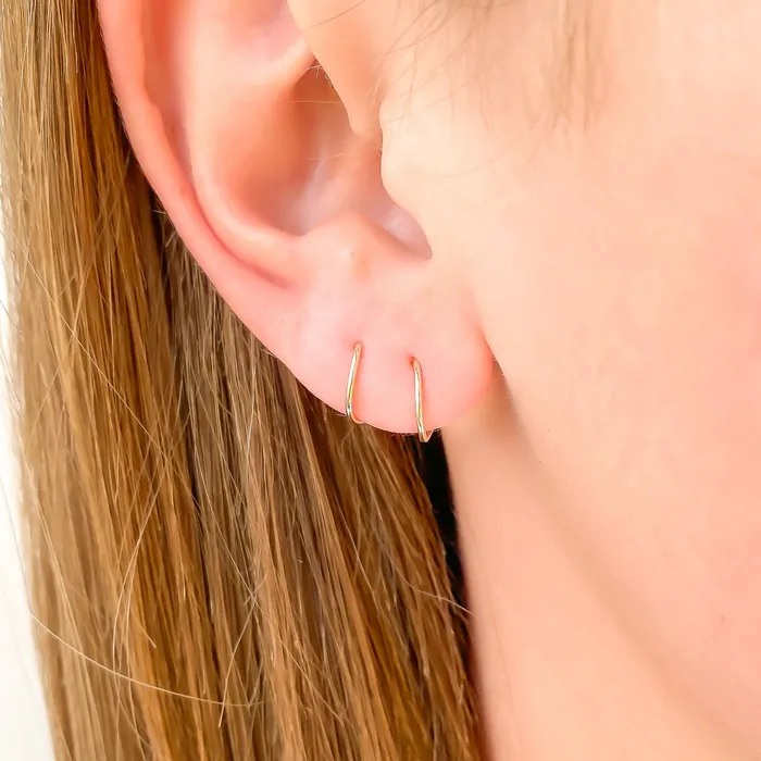Faux Twist Hoop Earrings Hoops By Hand Earrings Faux Twist Hoop Earrings Hoops By Hand Earrings