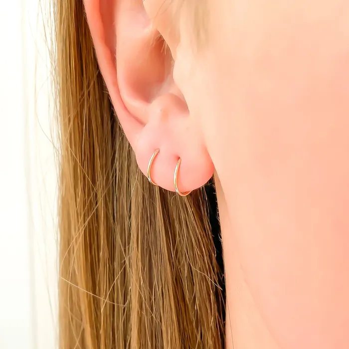 Faux Twist Hoop Earrings Hoops By Hand Earrings Faux Twist Hoop Earrings Hoops By Hand Earrings