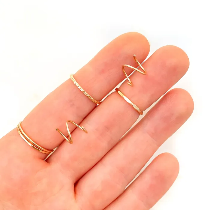Faux Twist Hoop Earrings Hoops By Hand Earrings Faux Twist Hoop Earrings Hoops By Hand Earrings