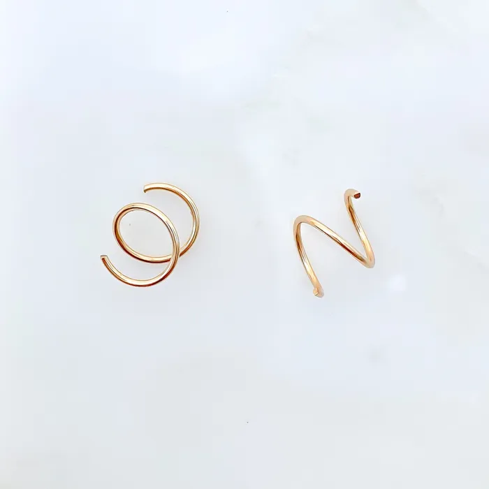 Faux Twist Hoop Earrings Hoops By Hand Earrings Faux Twist Hoop Earrings Hoops By Hand Earrings