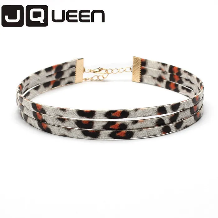 Leather Strip Choker Necklace for Women sparklingselections Necklaces