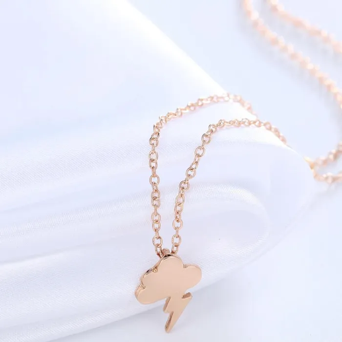 Necklaces Shining Cloud Shape Gold Plated Crystat Pendant Necklace sparklingselections Necklaces Shining Cloud Shape Gold Plated Crystat Pendant Necklace sparklingselections