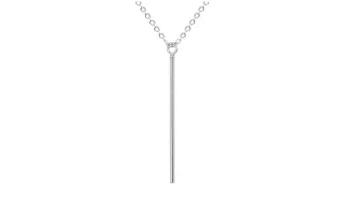 Necklaces sparklingselections Sliver Lariat Charm Bar Necklace For Women
