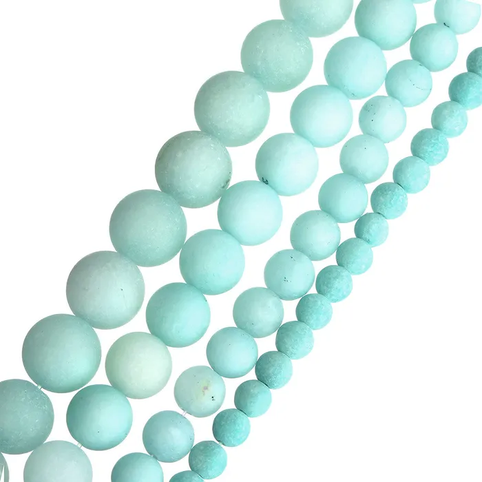 Necklaces sparklingselections Stone Beads Frosted Round Loose Beads for Bracelet Necklace Necklaces sparklingselections Stone Beads Frosted Round Loose Beads for Bracelet Necklace