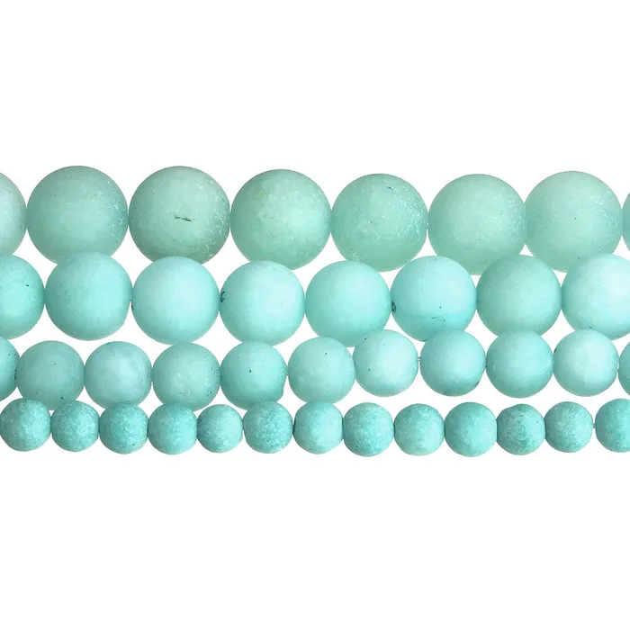 Necklaces sparklingselections Stone Beads Frosted Round Loose Beads for Bracelet Necklace Necklaces sparklingselections Stone Beads Frosted Round Loose Beads for Bracelet Necklace