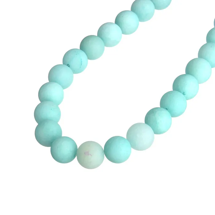 Necklaces sparklingselections Stone Beads Frosted Round Loose Beads for Bracelet Necklace Necklaces sparklingselections Stone Beads Frosted Round Loose Beads for Bracelet Necklace