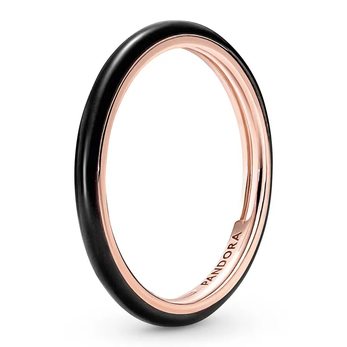 Pandora ME Black Enamel Ring Pandora Rings
