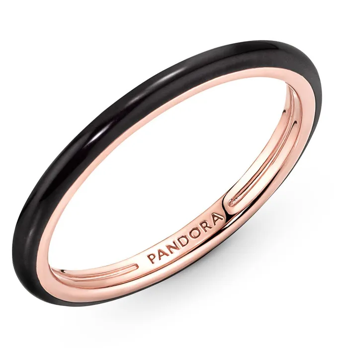 Pandora ME Black Enamel Ring Pandora Rings Pandora ME Black Enamel Ring Pandora Rings