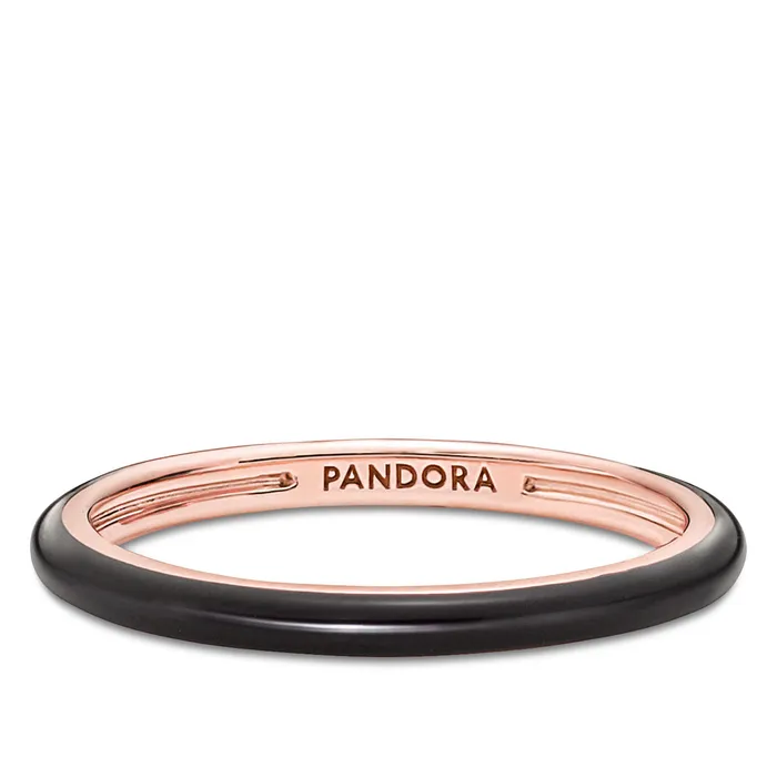 Pandora ME Black Enamel Ring Pandora Rings Pandora ME Black Enamel Ring Pandora Rings
