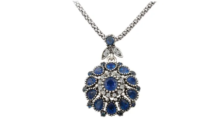 Resin Silver Plated Pendant Long Necklace sparklingselections Necklaces