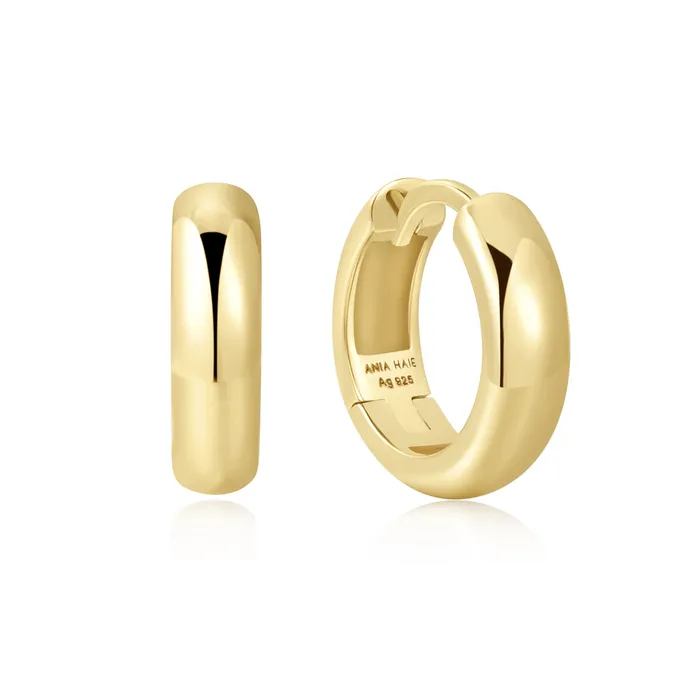 Rings Ania Haie Gold Dome Band Huggies