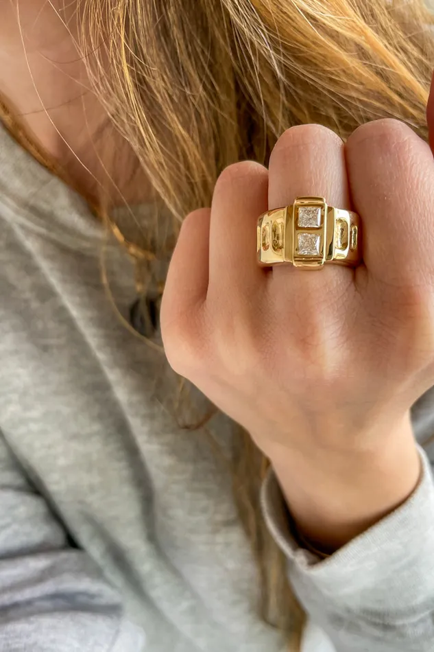 Rings HOWL Diamond Fontane Ring Rings HOWL Diamond Fontane Ring