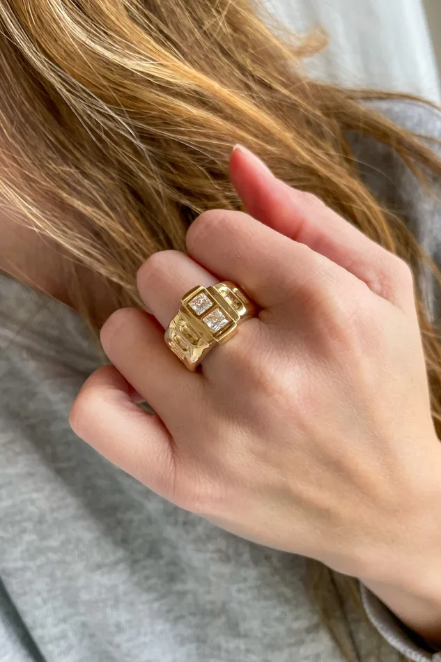 Rings HOWL Diamond Fontane Ring Rings HOWL Diamond Fontane Ring