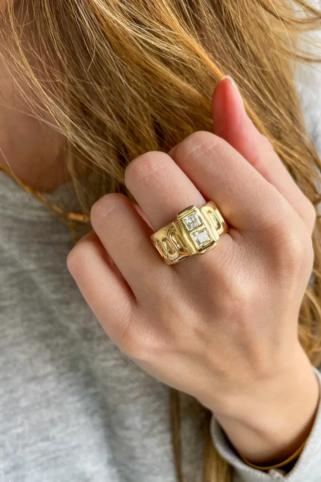 Rings HOWL Diamond Fontane Ring Rings HOWL Diamond Fontane Ring