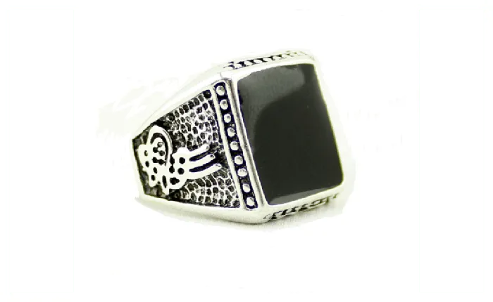 Rings Sparkling Selections Strong Men Vintage Jewelry Square Black Stone Ring For Men Antique Silver Plated Crystal 8 Rings Sparkling Selections Strong Men Vintage Jewelry Square Black Stone Ring For Men Antique Silver Plated Crystal 8