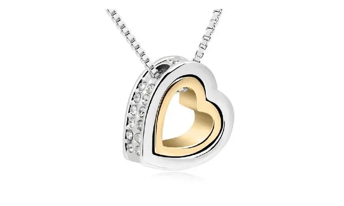 Rings sparklingselections Austrian Crystal Luxury Brand Heart Necklaces Pendants SilverGold Rings sparklingselections Austrian Crystal Luxury Brand Heart Necklaces Pendants SilverGold