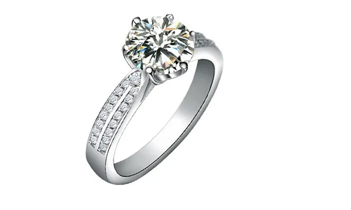 Rings sparklingselections Fashion Zircon Engagement Wedding Ring