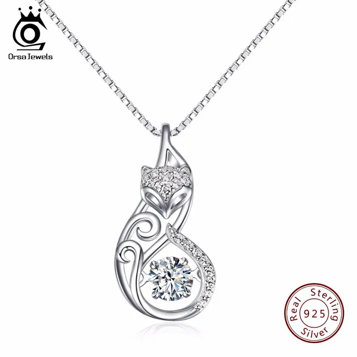 Rings sparklingselections Silver Fox Pedant Necklaces