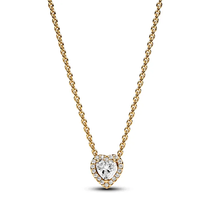 Sparkling Heart Collier Necklace Pandora Necklaces