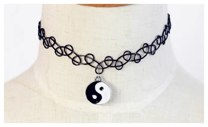 Sparkling Selections Necklaces Vintage Braided Fish Line Elastic choker Necklace Eight Diagrams Retro Gothic Sparkling Selections Necklaces Vintage Braided Fish Line Elastic choker Necklace Eight Diagrams Retro Gothic