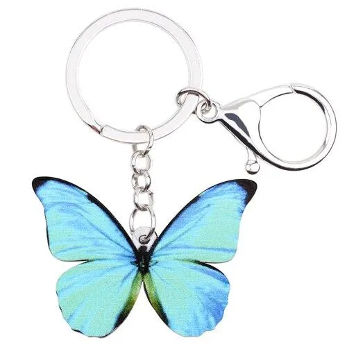 sparklingselections Charm Necklaces Fashion Handbag Butterfly Key Chain Charm Keyring Animal Jewelry For Women