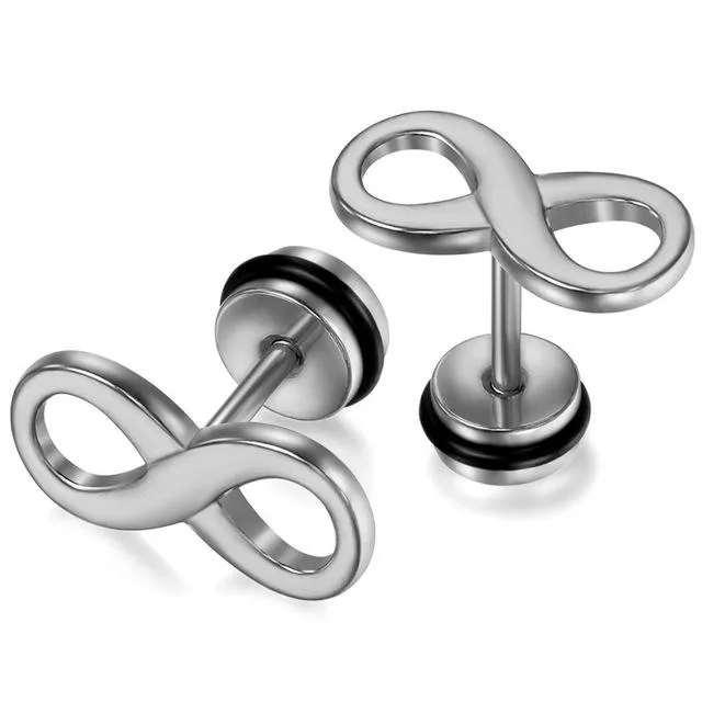 sparklingselections Earrings Gold Infinity Stud Earrings For Women sparklingselections Earrings Gold Infinity Stud Earrings For Women