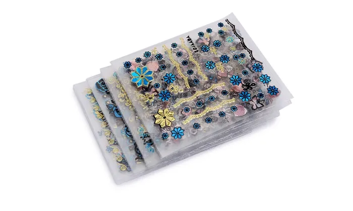 sparklingselections Necklaces 24Pcslot Tree Leaf Butterfly 3D Nail Sticker