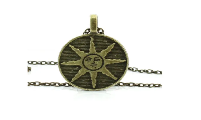 sparklingselections Necklaces Fashion Zinc Alloy Sun Pendant Necklace