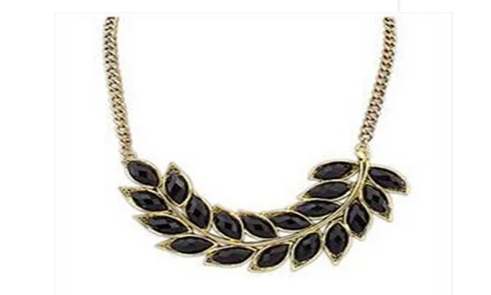 sparklingselections Necklaces Leaf Choker Necklace For Women
