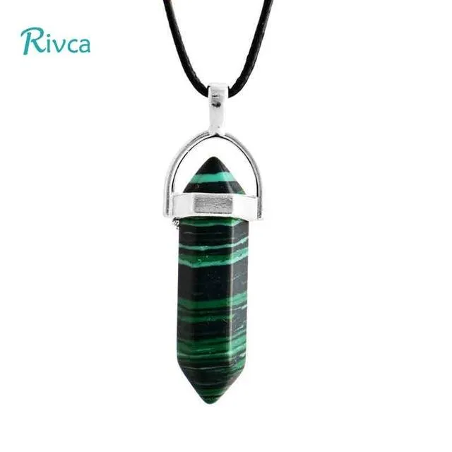 sparklingselections Necklaces Natural Crystal Stone Pendant Necklace For Women sparklingselections Necklaces Natural Crystal Stone Pendant Necklace For Women