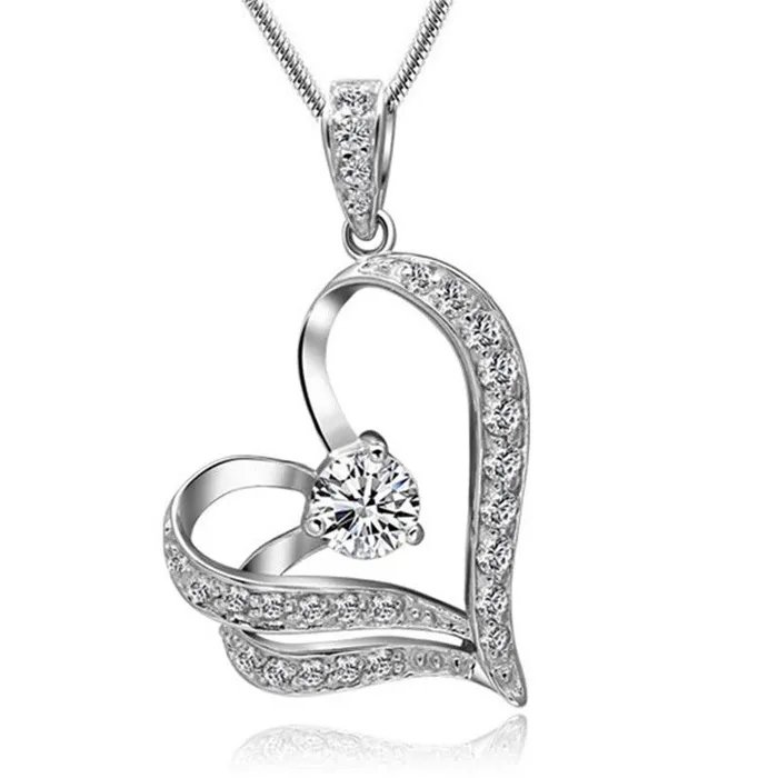 sparklingselections Necklaces new lover couple Heart necklaces pendant for women