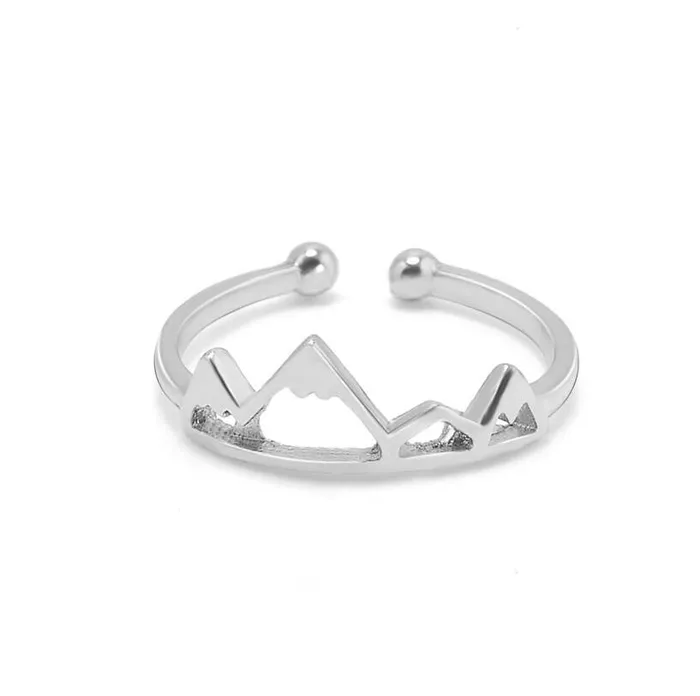 sparklingselections Rings Cute Mountains Shaped Ring for All Adjustable