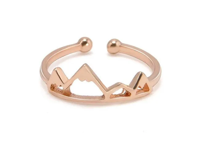 sparklingselections Rings Cute Mountains Shaped Ring for All Adjustable sparklingselections Rings Cute Mountains Shaped Ring for All Adjustable