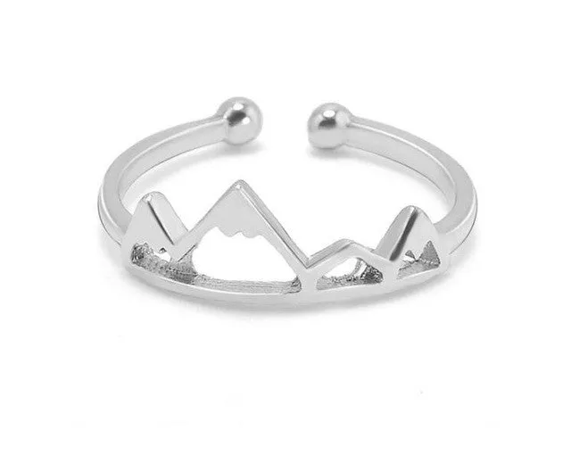 sparklingselections Rings Cute Mountains Shaped Ring for All Adjustable sparklingselections Rings Cute Mountains Shaped Ring for All Adjustable