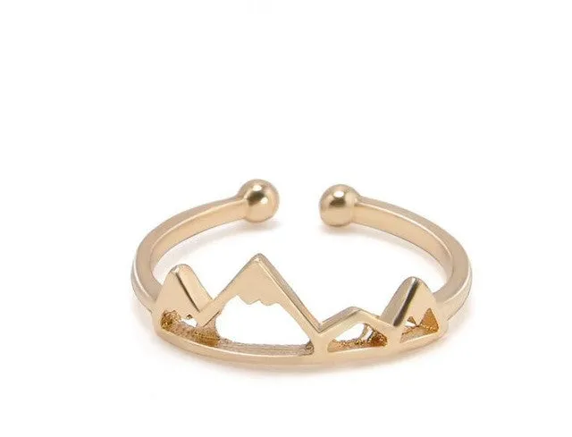 sparklingselections Rings Cute Mountains Shaped Ring for All Adjustable sparklingselections Rings Cute Mountains Shaped Ring for All Adjustable