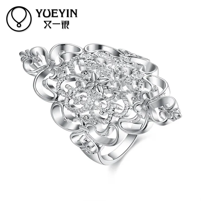 sparklingselections Rings Silver Plated Wedding Ring