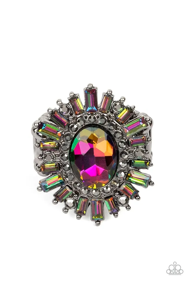 Astral Attitude Multi Ring Jewelry by Bretta Paparazzi Accessories Rings