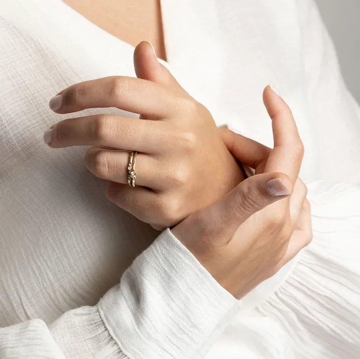 AURUM by Gubjrg Rings Womens diamond ring NANOOK