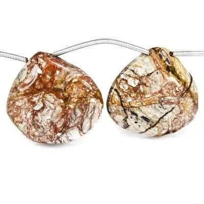 Beadsofcambaycom Necklaces Pollack Jasper Beads Plain Heart Beadsofcambaycom Necklaces Pollack Jasper Beads Plain Heart