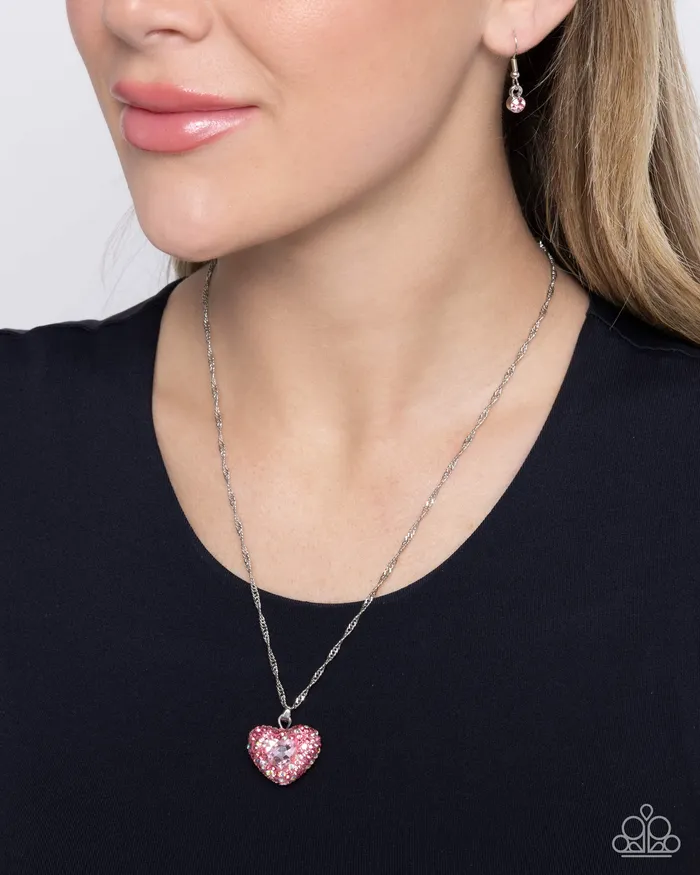 Best Of My Heart Pink Heart Necklace Jewelry by Bretta Paparazzi Accessories Necklaces Best Of My Heart Pink Heart Necklace Jewelry by Bretta Paparazzi Accessories Necklaces