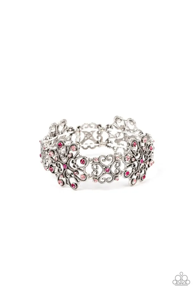 Bracelets Regal Recognition Pink Bracelet Jewelry by Bretta Paparazzi Accessories