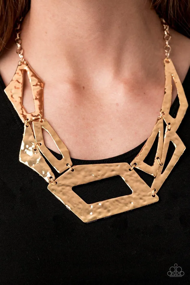 Break The Mold Gold Necklace Jewelry By Bretta Paparazzi Accessories Necklaces