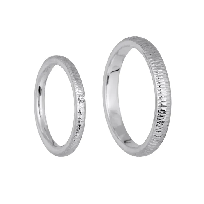 Classy 14 kt white gold wedding ring Joanna Jablko Jewelry Rings Classy 14 kt white gold wedding ring Joanna Jablko Jewelry Rings
