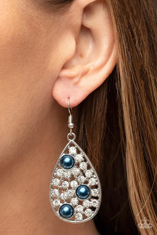 Earrings Paparazzi Accessories Bauble Burst Blue Earrings Jewelry by Bretta