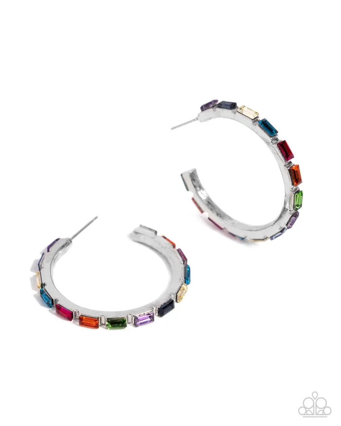 Earrings Paparazzi Accessories Carnival Chic Multi Hoop Earrings Jewelry by Bretta