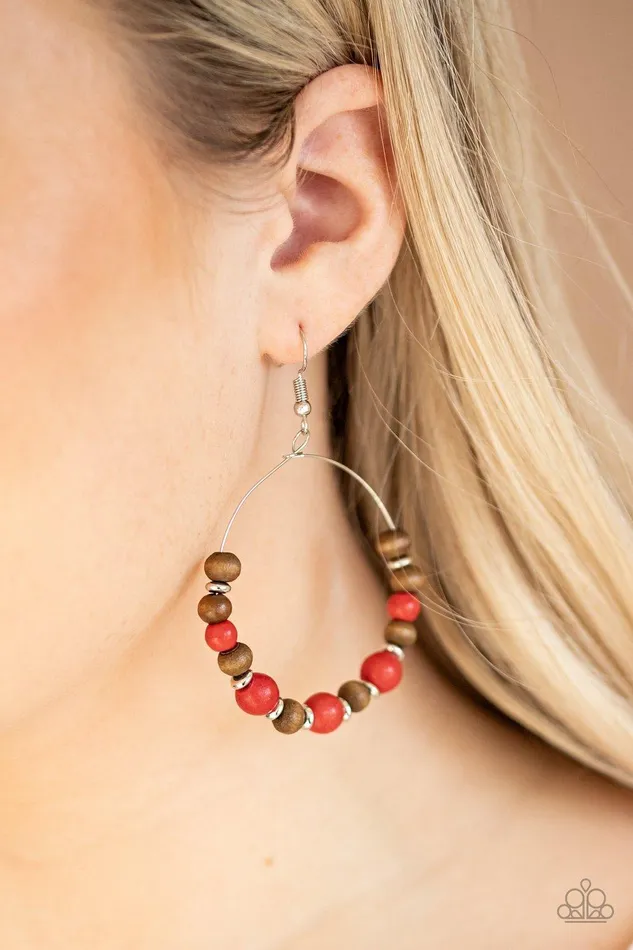 Earrings Paparazzi Accessories Forestry Fashion Red Earrings Jewelry by Bretta